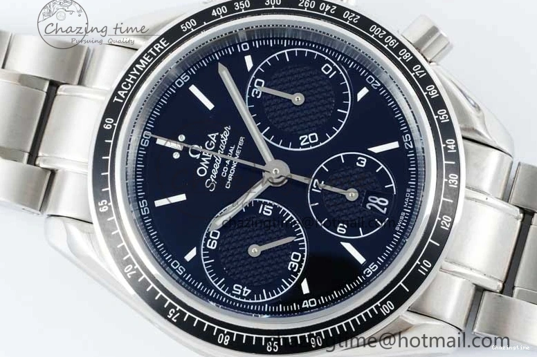 0405 Speedmaster Racing Master SS HKF Best Edition Black Dial on SS Bracelet A Versatile 7810